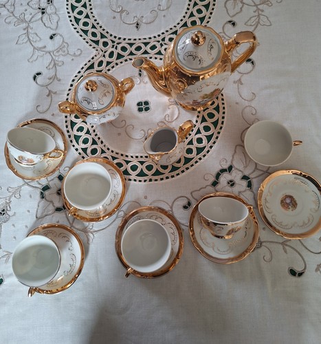 Servizio caffè bavaria oro - servizio, da